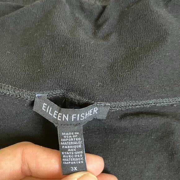 Eileen Fisher Women's Plus Size 3X Black Washable Crepe Slim Ankle Pants Pull-on - Picture 10 of 16
